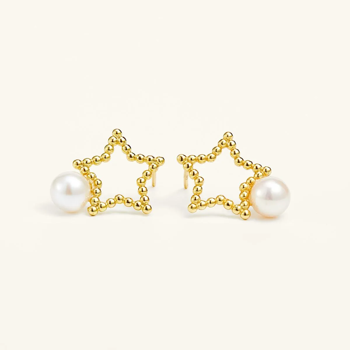 Lucky Star AAAA Freshwater Pearl Earrings sold by Jescojes