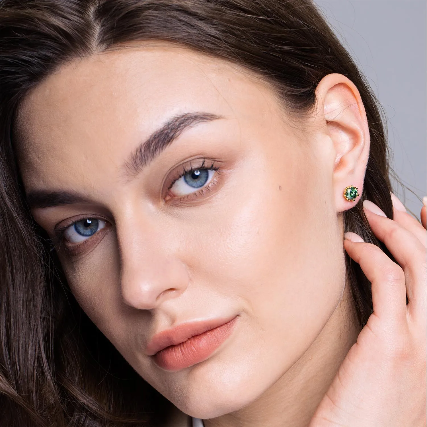 Premium Moissanite Romantic Flower Stud Earrings sold by Jescojes product image thumbnail 4