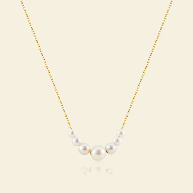 Charming Smile AAAA Freshwater Pearl Pendant Necklace sold by Jescojes