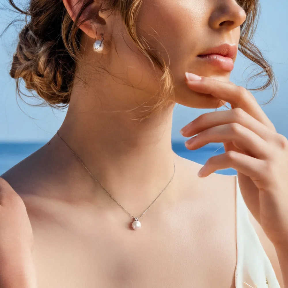 Noble AAAA Freshwater Pearl Pendant Necklace sold by Jescojes product image thumbnail 2