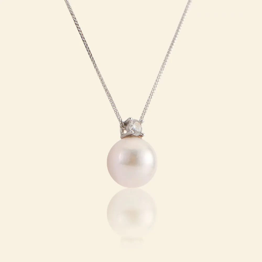 Noble AAAA Freshwater Pearl Pendant Necklace sold by Jescojes