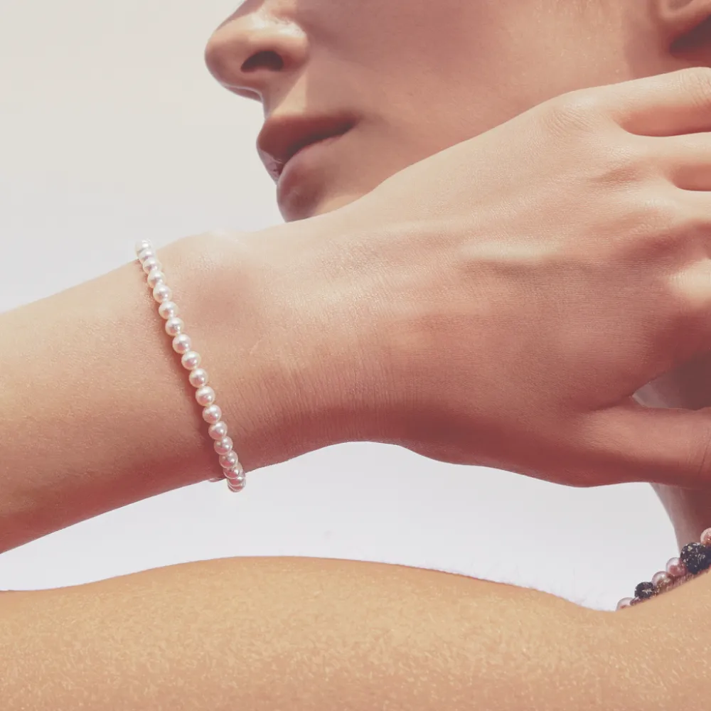Charismatic AAA Freshwater Pearl Bracelet 3.5-4mm sold by Jescojes product image thumbnail 2