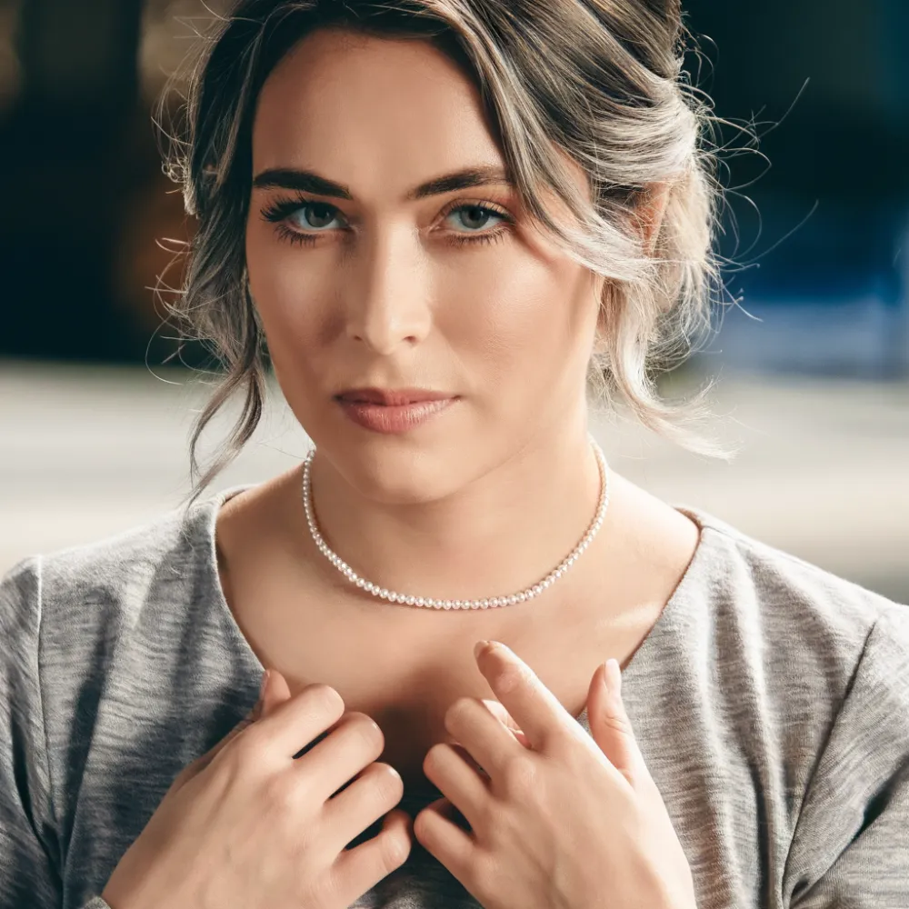 Charismatic Freshwater Pearl Strand Necklace 3.5-4mm 17" sold by Jescojes product image thumbnail 5