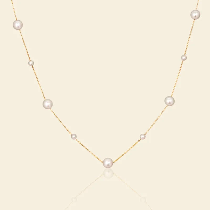 Starry Night AAA Freshwater Pearl Necklace sold by Jescojes