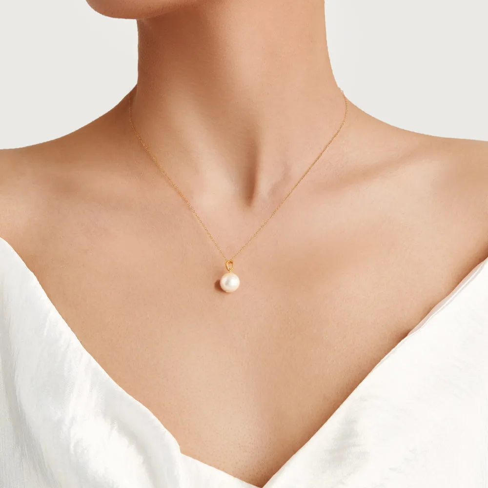 Lustrous AAAA Pearl Pendant Necklace sold by Jescojes product image thumbnail 2