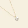 Lustrous AAAA Pearl V-Bale Pendant Necklace sold by Jescojes