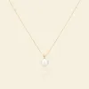 Lustrous AAAA Pearl V-Bale Pendant Necklace sold by Jescojes