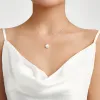 Lustrous AAAA Pearl V-Bale Pendant Necklace sold by Jescojes