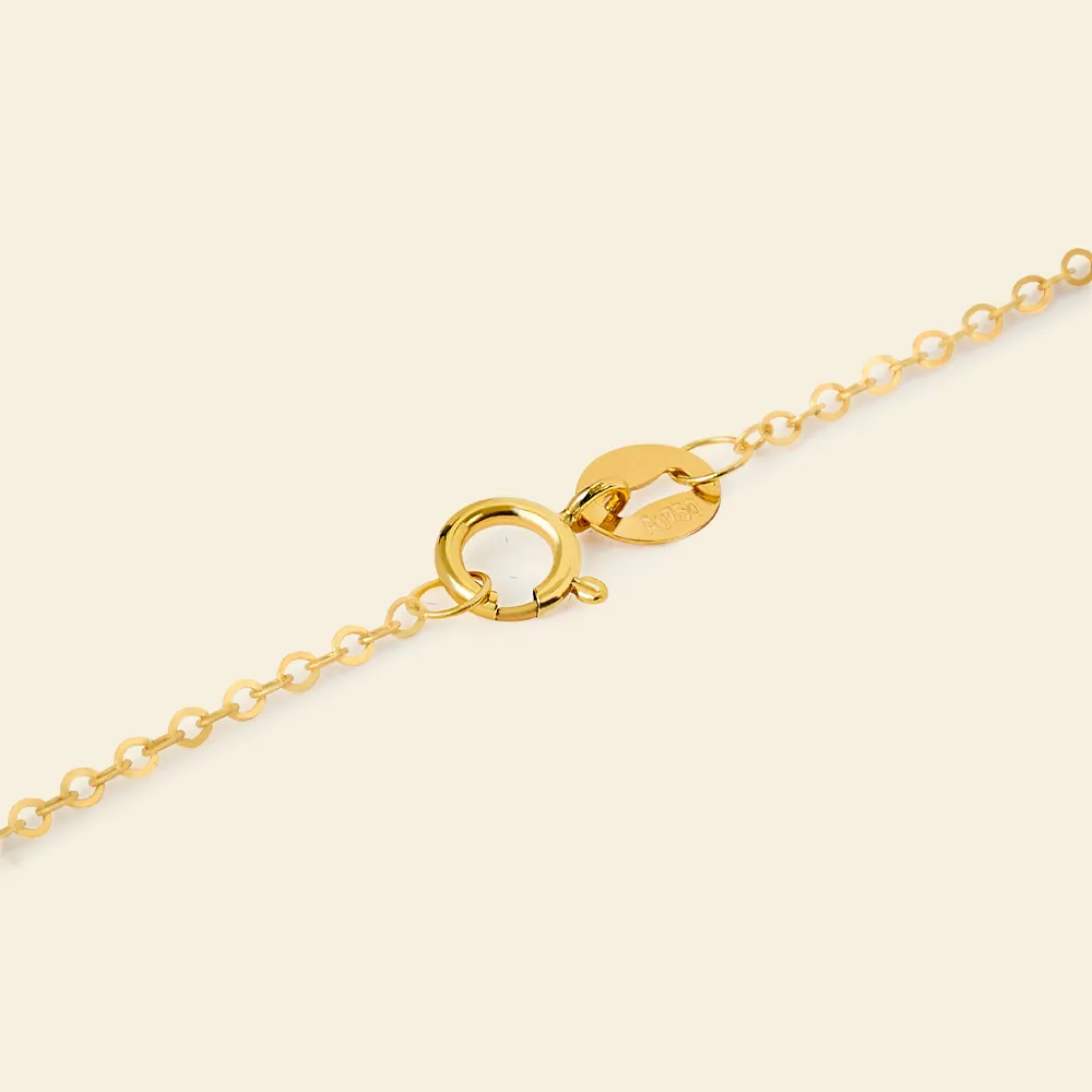 18K Gold AAAA Pearl V-Bale Pendant Necklace sold by Jescojes product image thumbnail 4