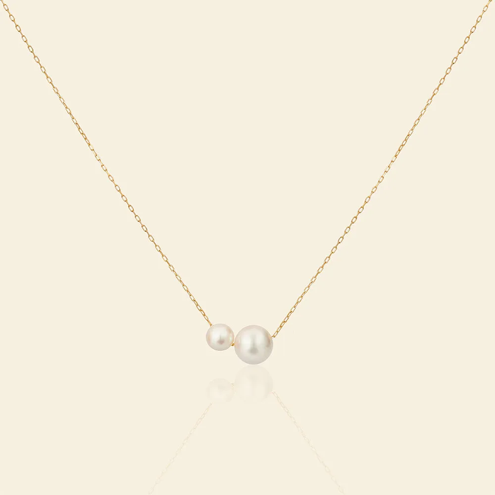 Charismatic 18K Gold Akoya Pearls Pendant Necklace sold by Jescojes
