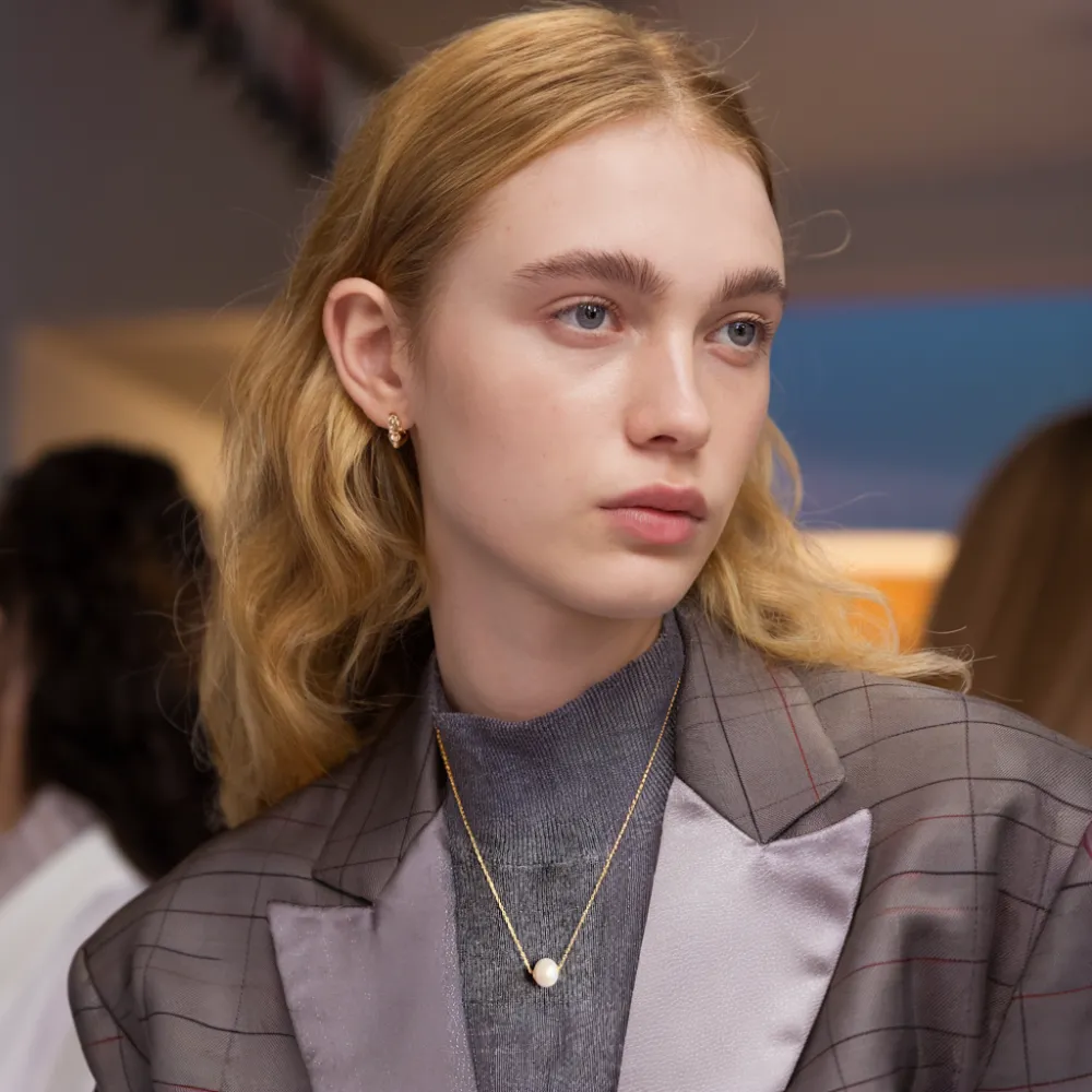 18K Gold Solitaire Pearl Pendant Necklace sold by Jescojes product image thumbnail 5