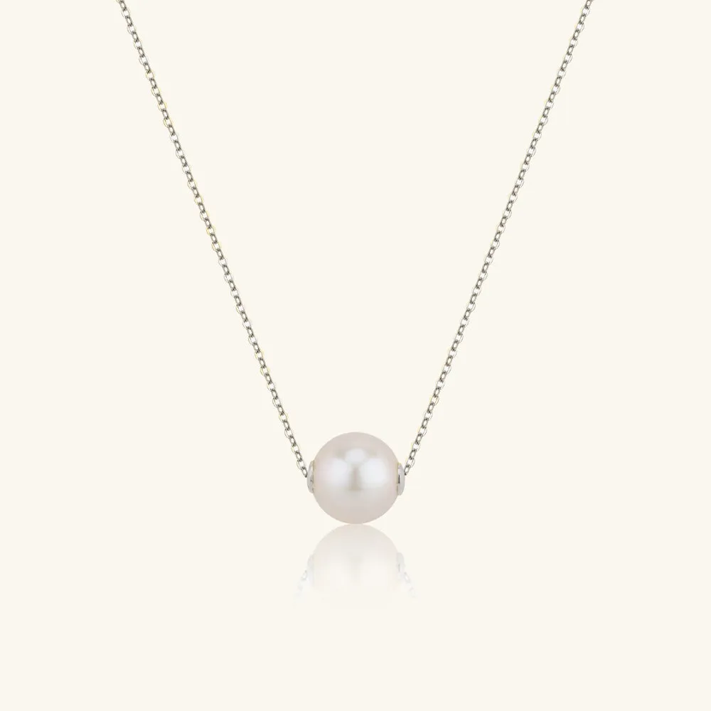 Solitaire AAAA Pearl Pendant Necklace sold by Jescojes product image thumbnail 3