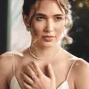 Noble AAAA Freshwater Pearl Strand Necklace 3.5-4mm 17" sold by Jescojes