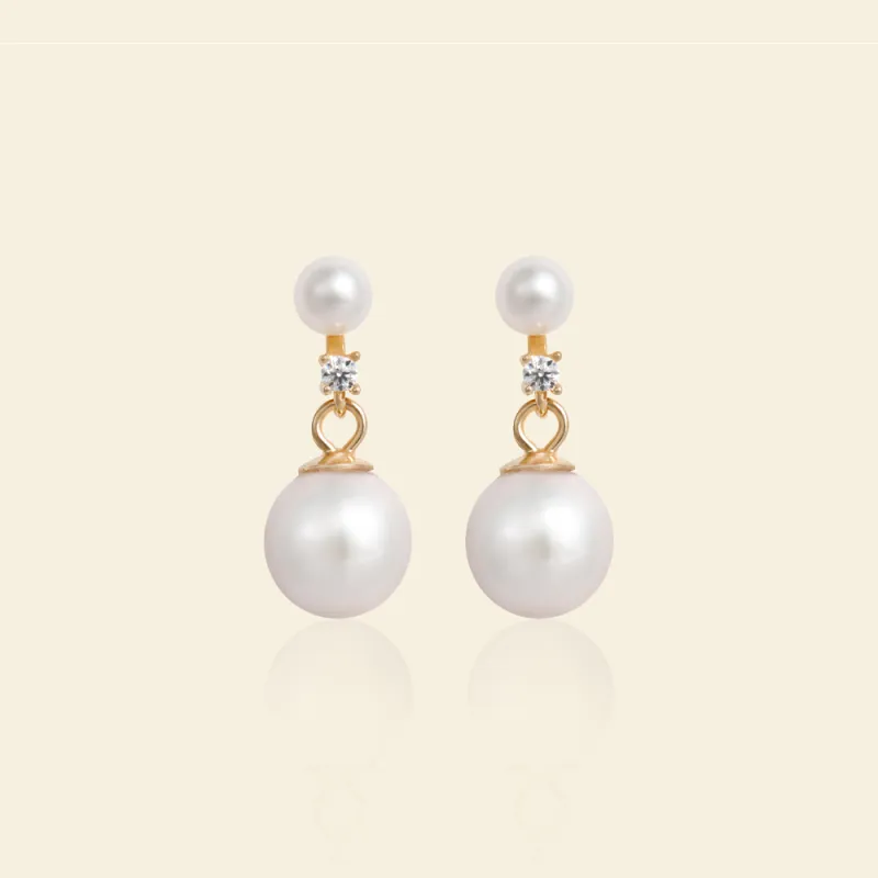 Luminous AAAA Pearl Earrings sold by Jescojes