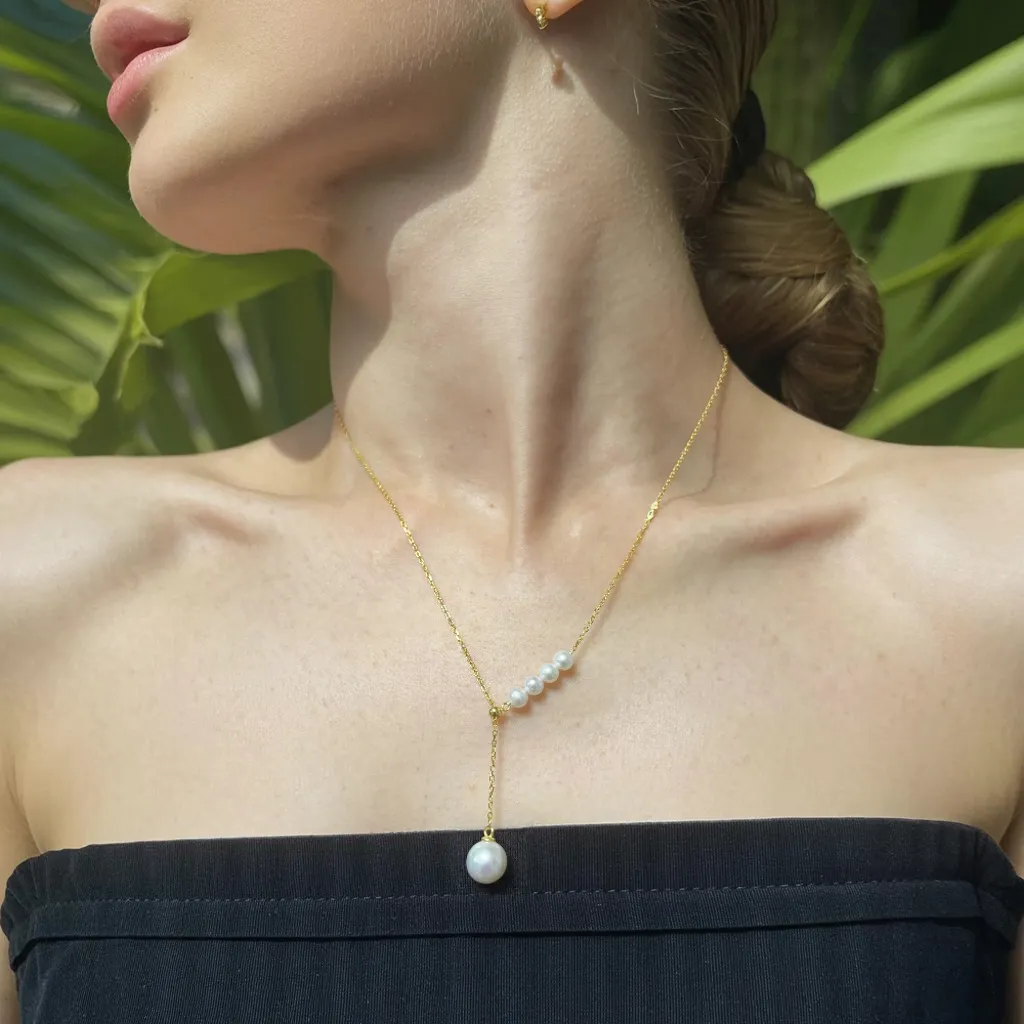 Luminous AAAA-Grade Pearls Pendant Necklace sold by Jescojes product image thumbnail 5