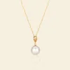18K Gold AAAA Pearl Waterdrop Pendant Necklace sold by Jescojes
