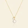 Charming AAAA Pearl Duo Pendant Necklace sold by Jescojes