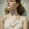 Charming AAAA Pearl Duo Pendant Necklace sold by Jescojes