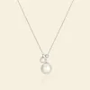 Charming AAAA Pearl Duo Pendant Necklace sold by Jescojes