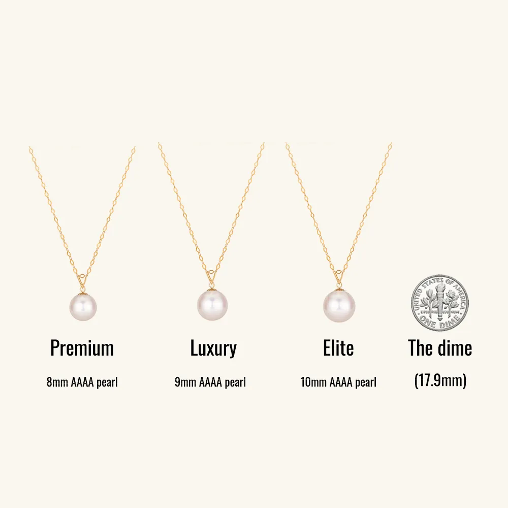 Lustrous AAAA Pearl Vogue Pendant Necklace sold by Jescojes product image thumbnail 5