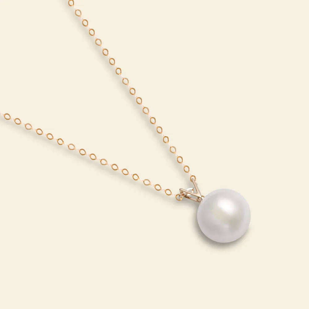 Lustrous AAAA Pearl Vogue Pendant Necklace sold by Jescojes product image thumbnail 3
