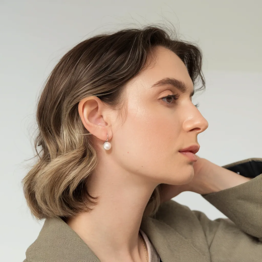 The Charming | Akoya Pearl Drop Earrings sold by Jescojes product image thumbnail 2