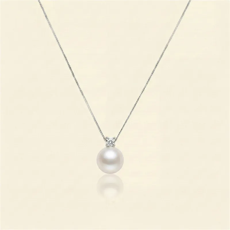 Noble Akoya Pearl Pendant Necklace sold by Jescojes