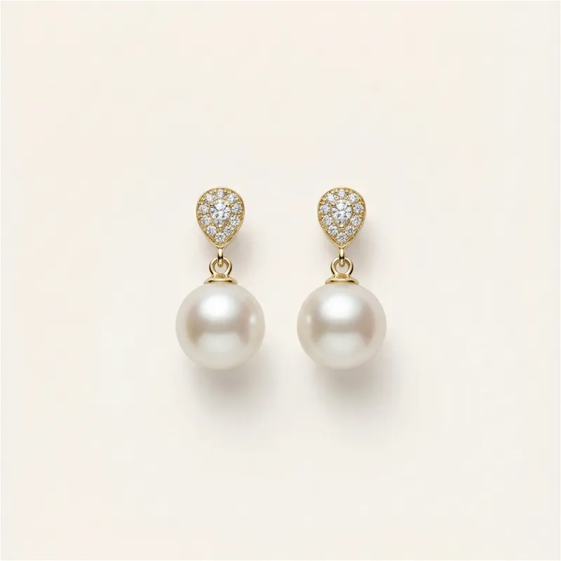 Radiant Freshwater Pearl Earrings sold by Jescojes