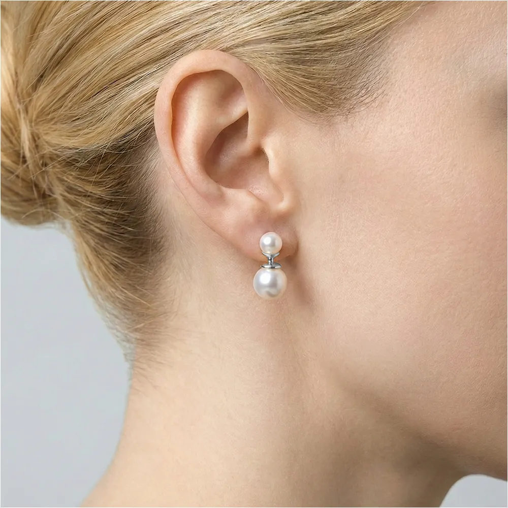 Duo Elegance Akoya Pearl Earrings sold by Jescojes product image thumbnail 4
