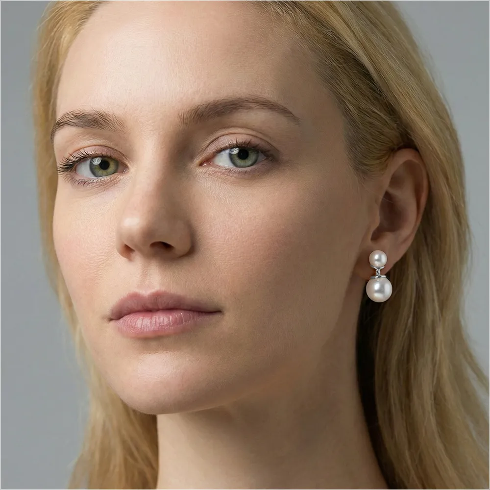 Duo Elegance Akoya Pearl Earrings sold by Jescojes product image thumbnail 5