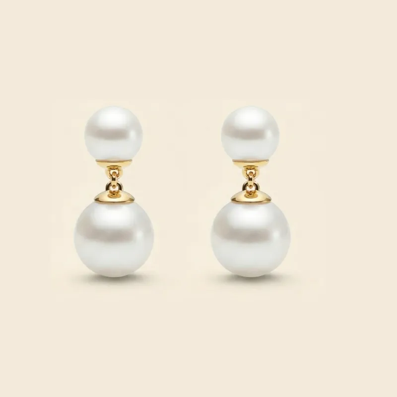 Duo Elegance Akoya Pearl Earrings sold by Jescojes