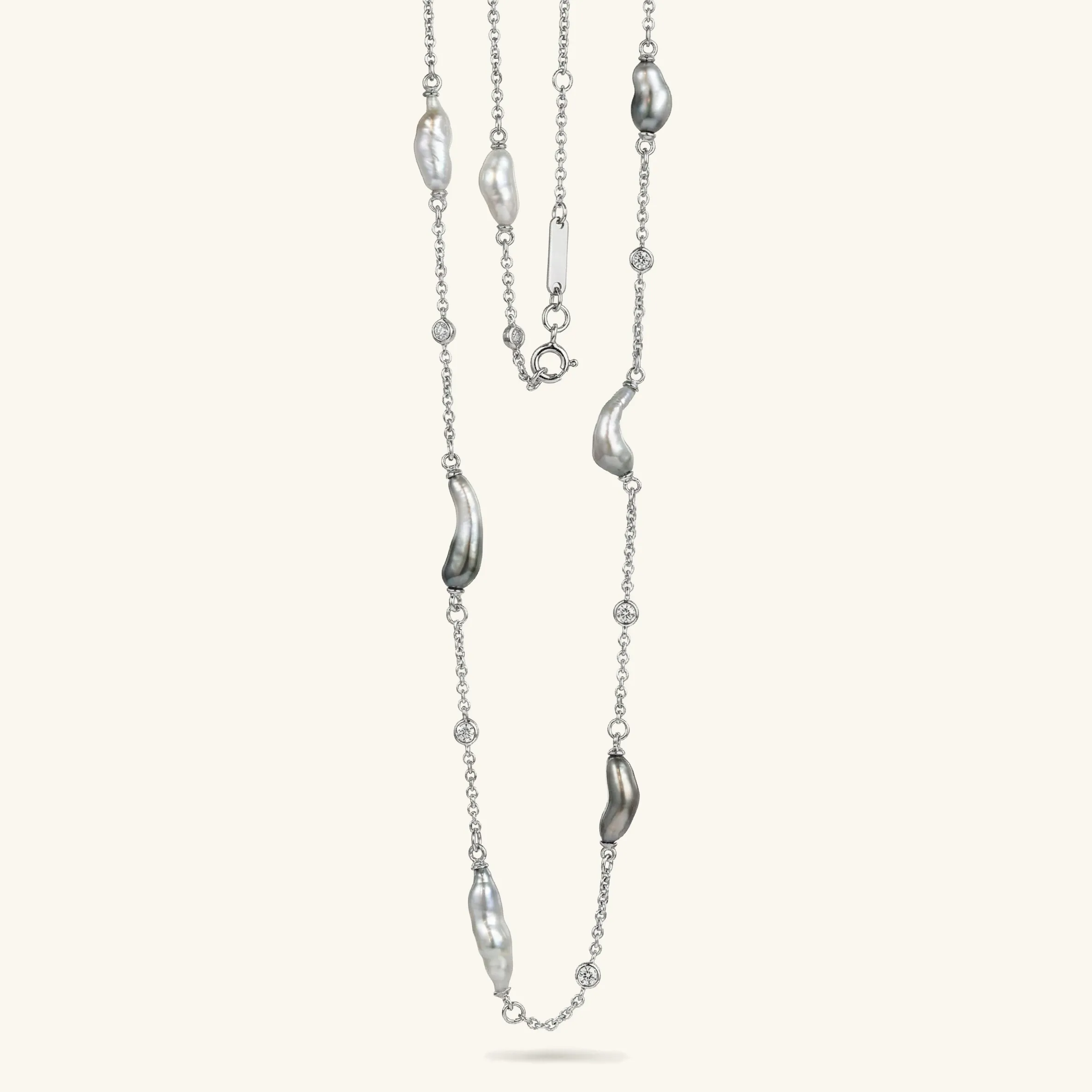 Organic Luxury Tahitian Keshi Pearl Necklace sold by Jescojes product image thumbnail 5