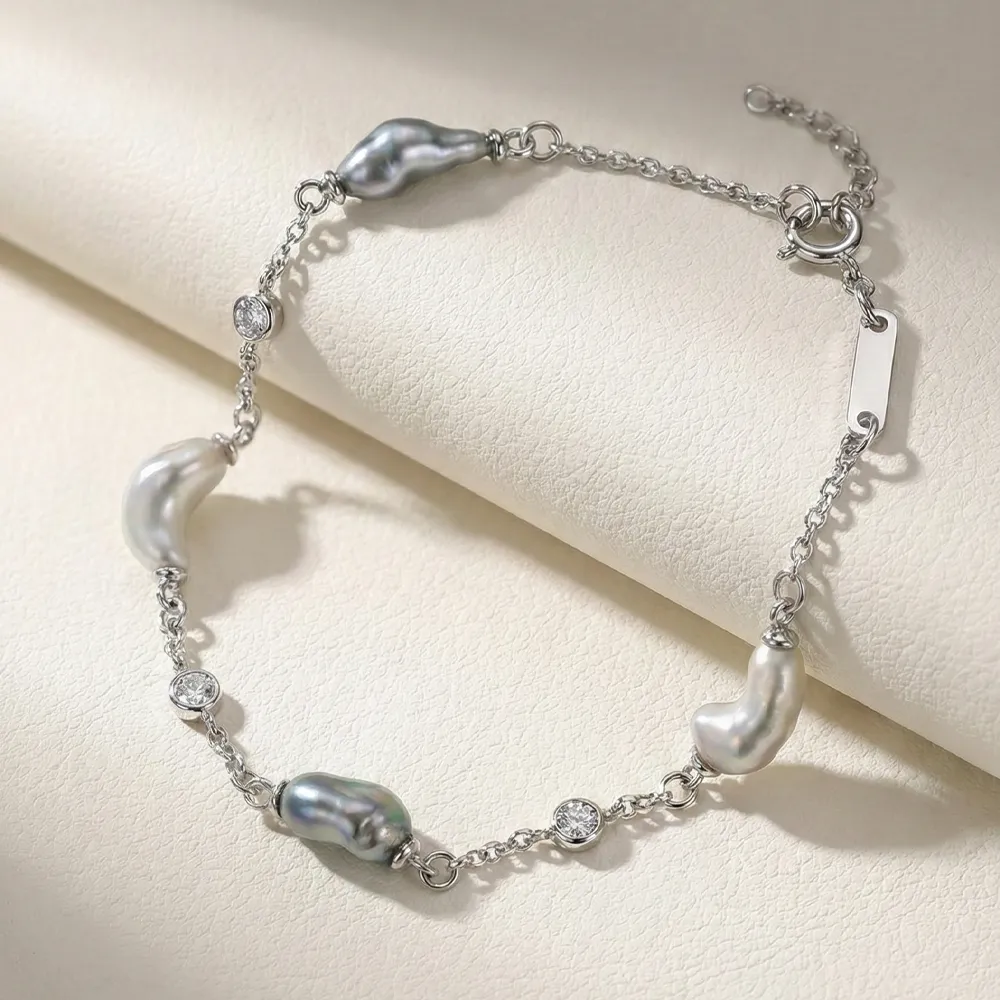 Organic Luxury Tahitian Keshi Pearl Bracelet sold by Jescojes product image thumbnail 5