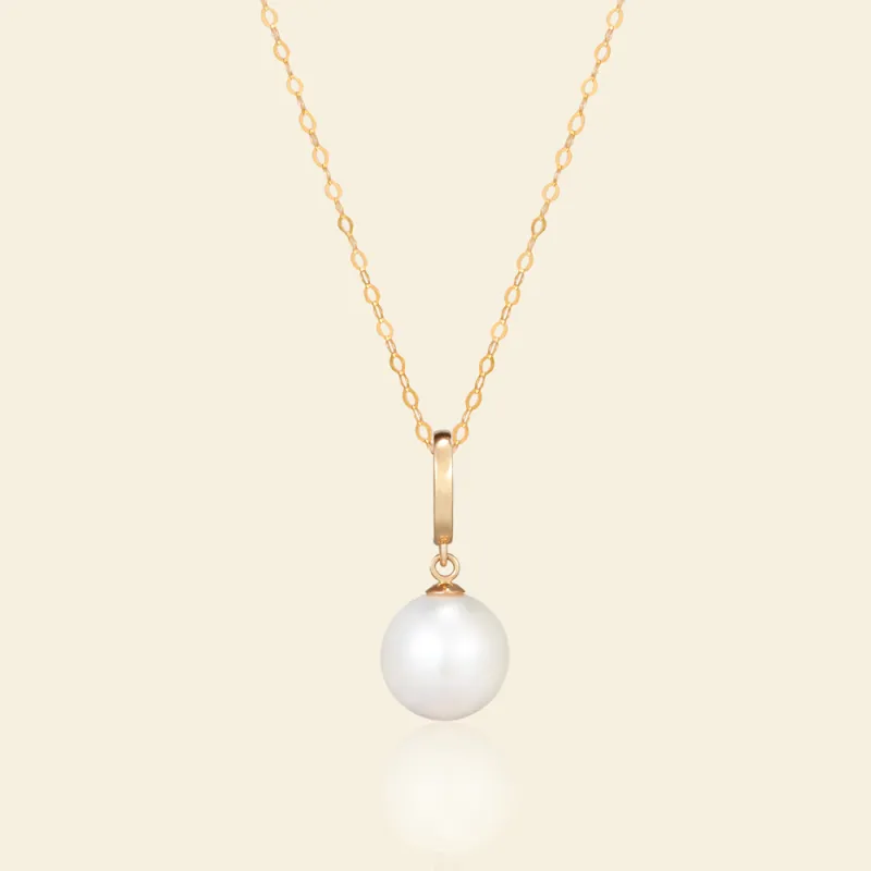 Signature Convertible Pearl Pendant Necklace made by Crockett & Jones