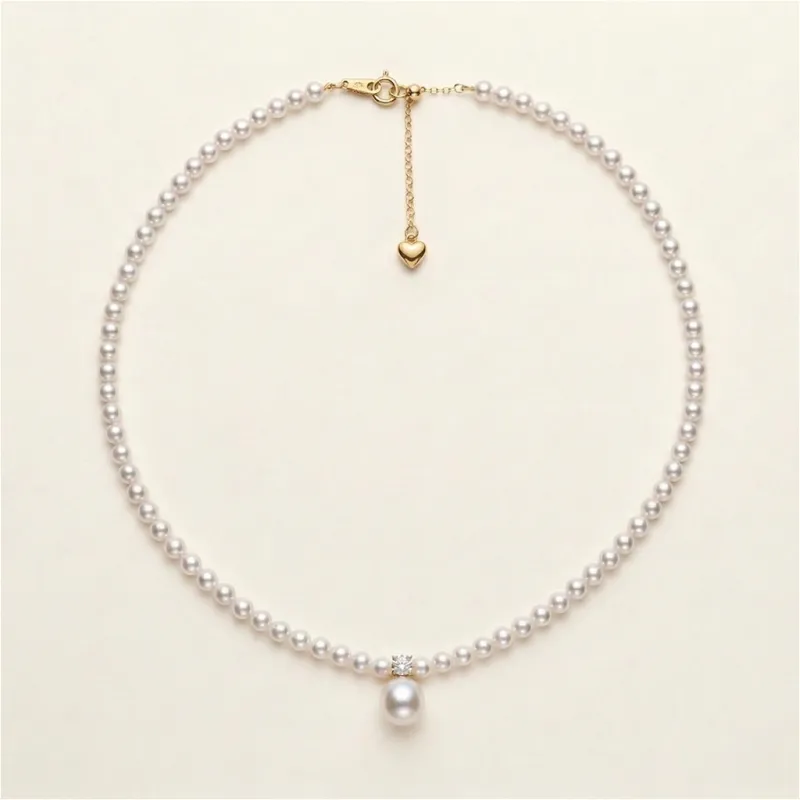 The Princesse | Pearl Strand Necklace made by Crockett & Jones