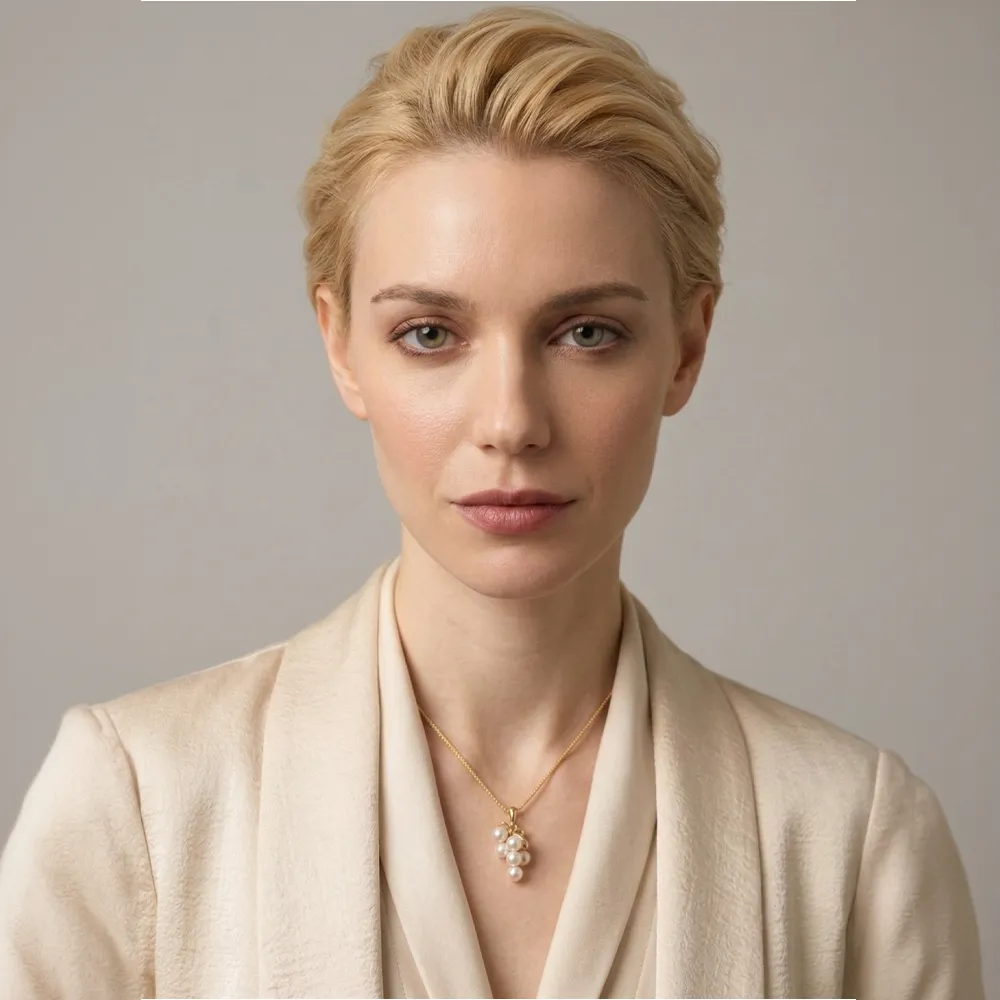 The Cascade | Convertible Pearl Pendant Necklace sold by Jescojes product image thumbnail 5