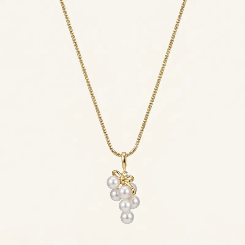 The Cascade | Convertible Pearl Pendant Necklace made by Crockett & Jones