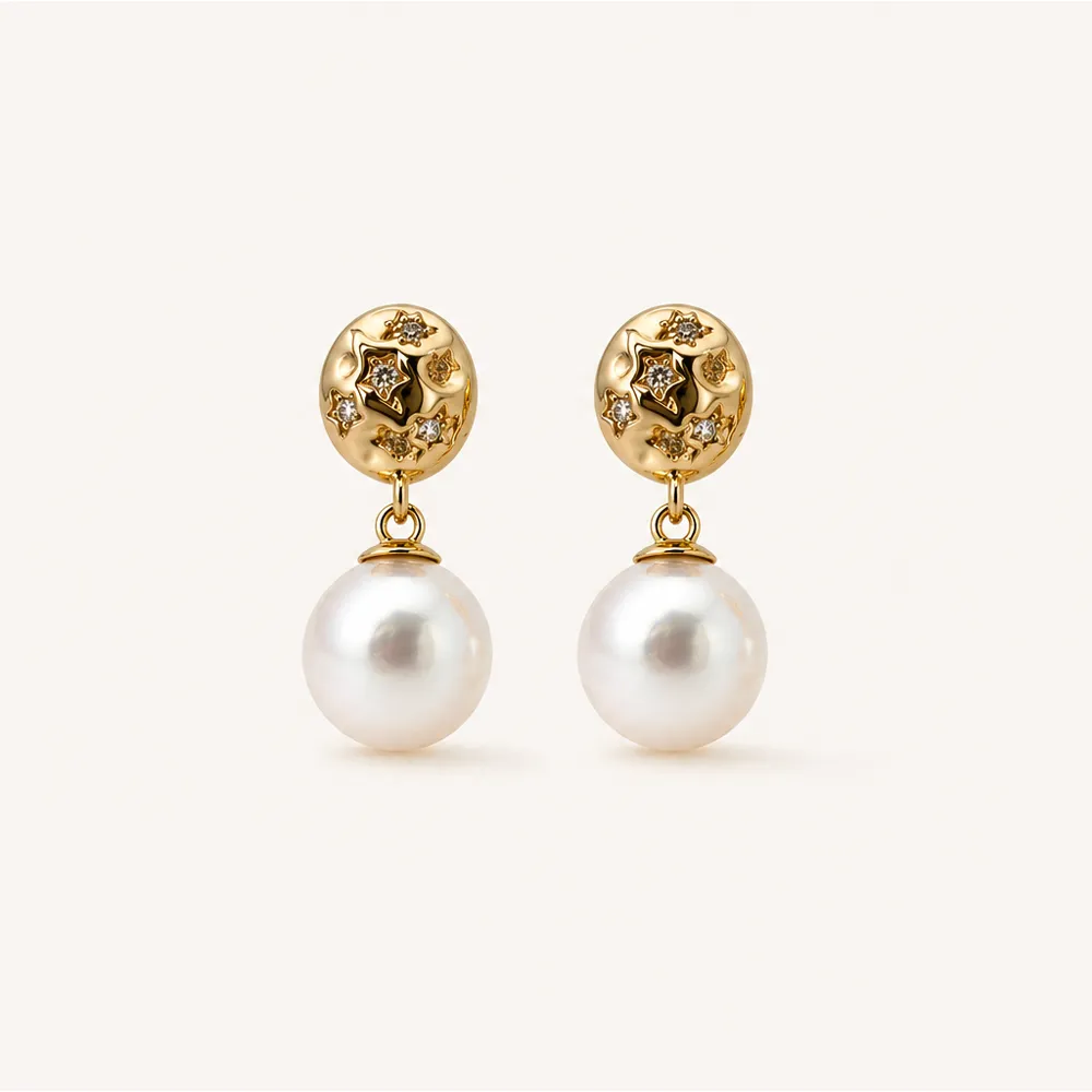 The Étoile | Aurora Pearl Earrings sold by Jescojes