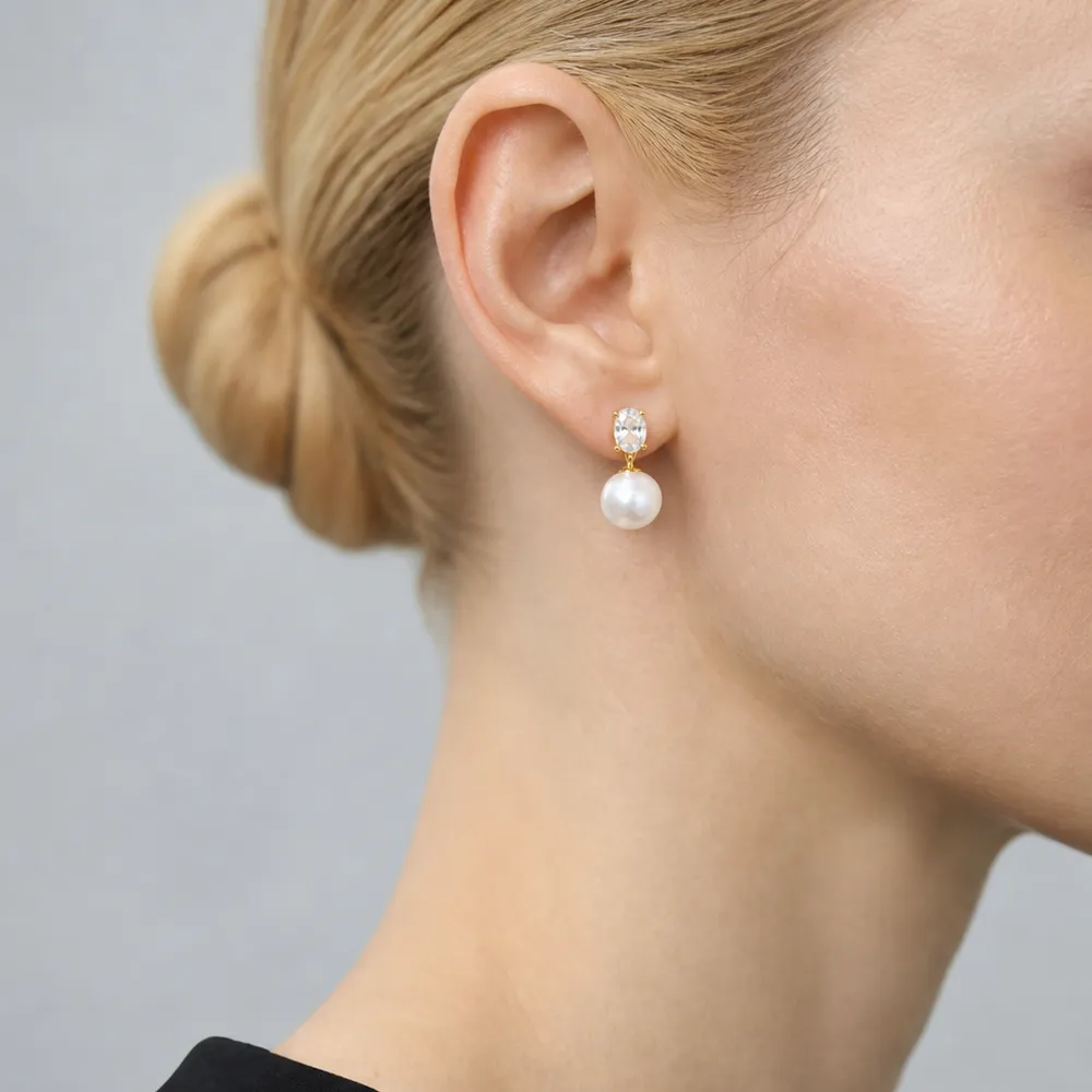 The Ovale | Aurora Pearl Earrings sold by Jescojes product image thumbnail 2