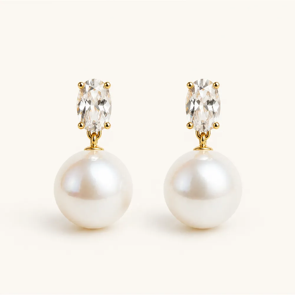 The Ovale | Aurora Pearl Earrings sold by Jescojes
