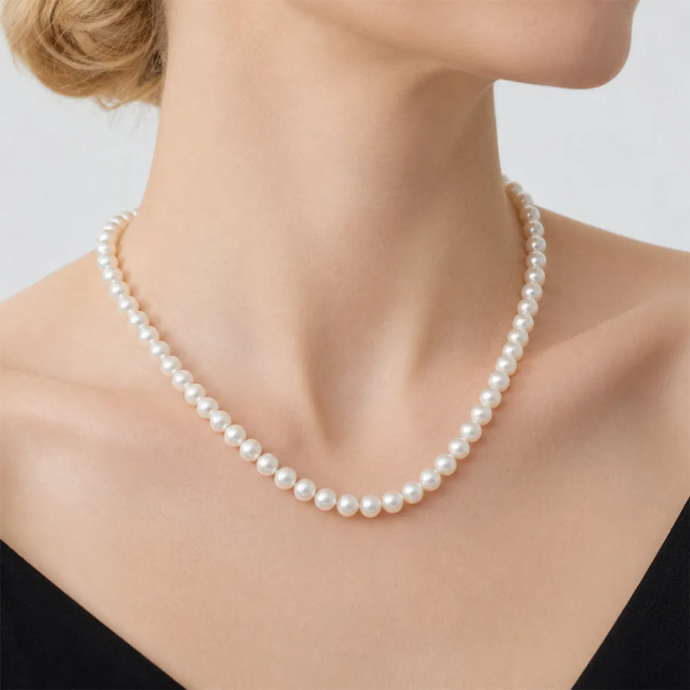 The Elegance | Aurora Pearl Necklace & Earrings Set sold by Jescojes product image thumbnail 4