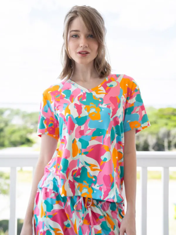 Women's Alli Pants Set | River Iris Teal sold by Mary Square