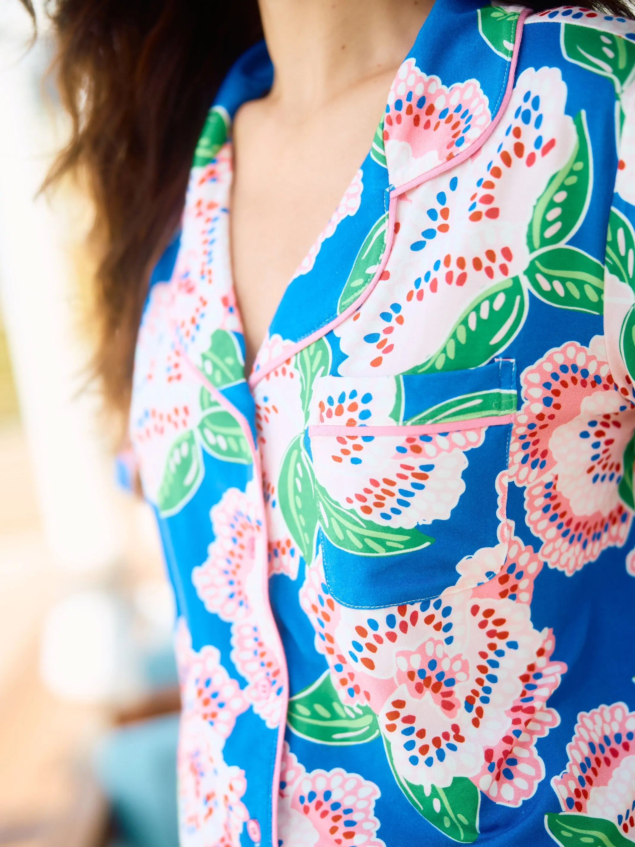 FINAL SALE - Women's Charlotte Pants Set | Petal Tango Blue sold by Mary Square product image thumbnail 2