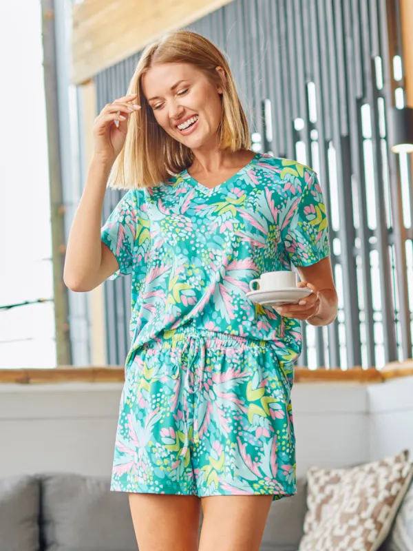 Women's Alli Shorts Set | Aloha Green sold by Mary Square