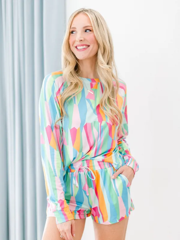 FINAL SALE - Women's Annie Shorts Set | Sea Glass sold by Mary Square