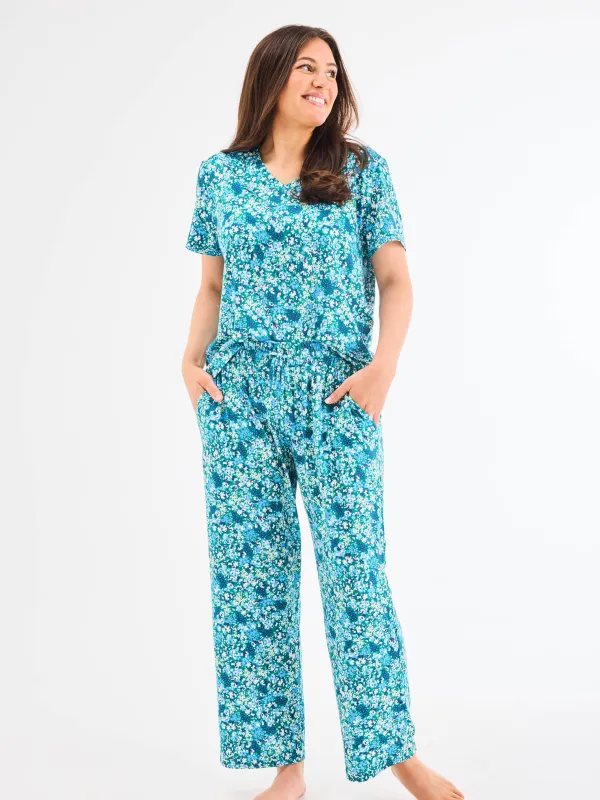 Women's Alli Pants Set | Day Dreaming Blue sold by Mary Square