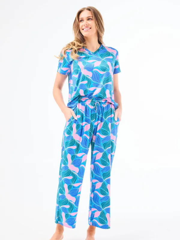 Women's Alli Pants Set | Glow Over Blue sold by Mary Square