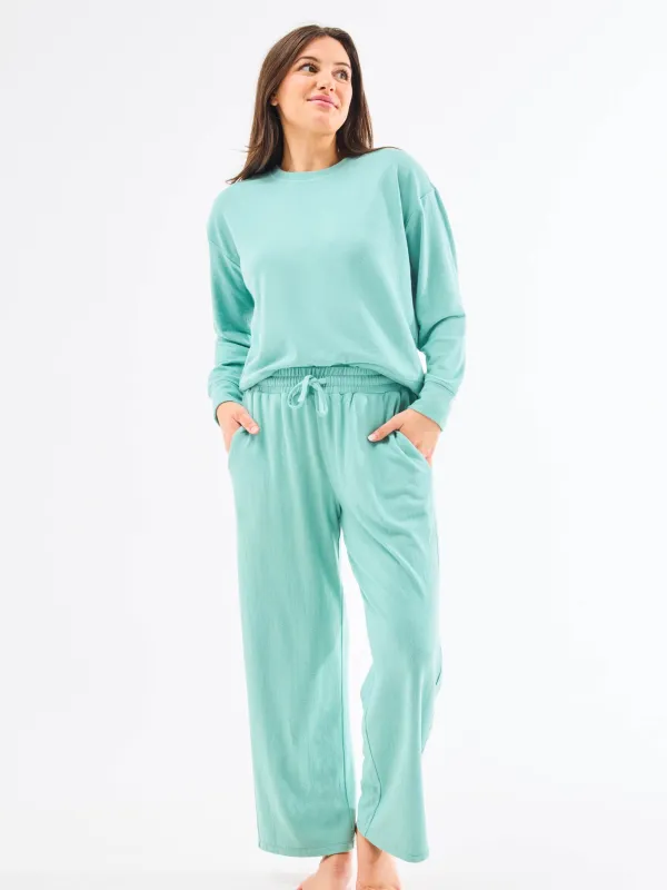 Sophie Wide Leg Pants Set | Lagoon sold by Mary Square
