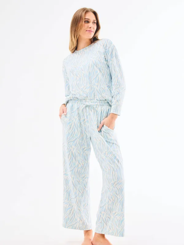 Sophie Wide Leg Pants Set | City Limits Blue sold by Mary Square