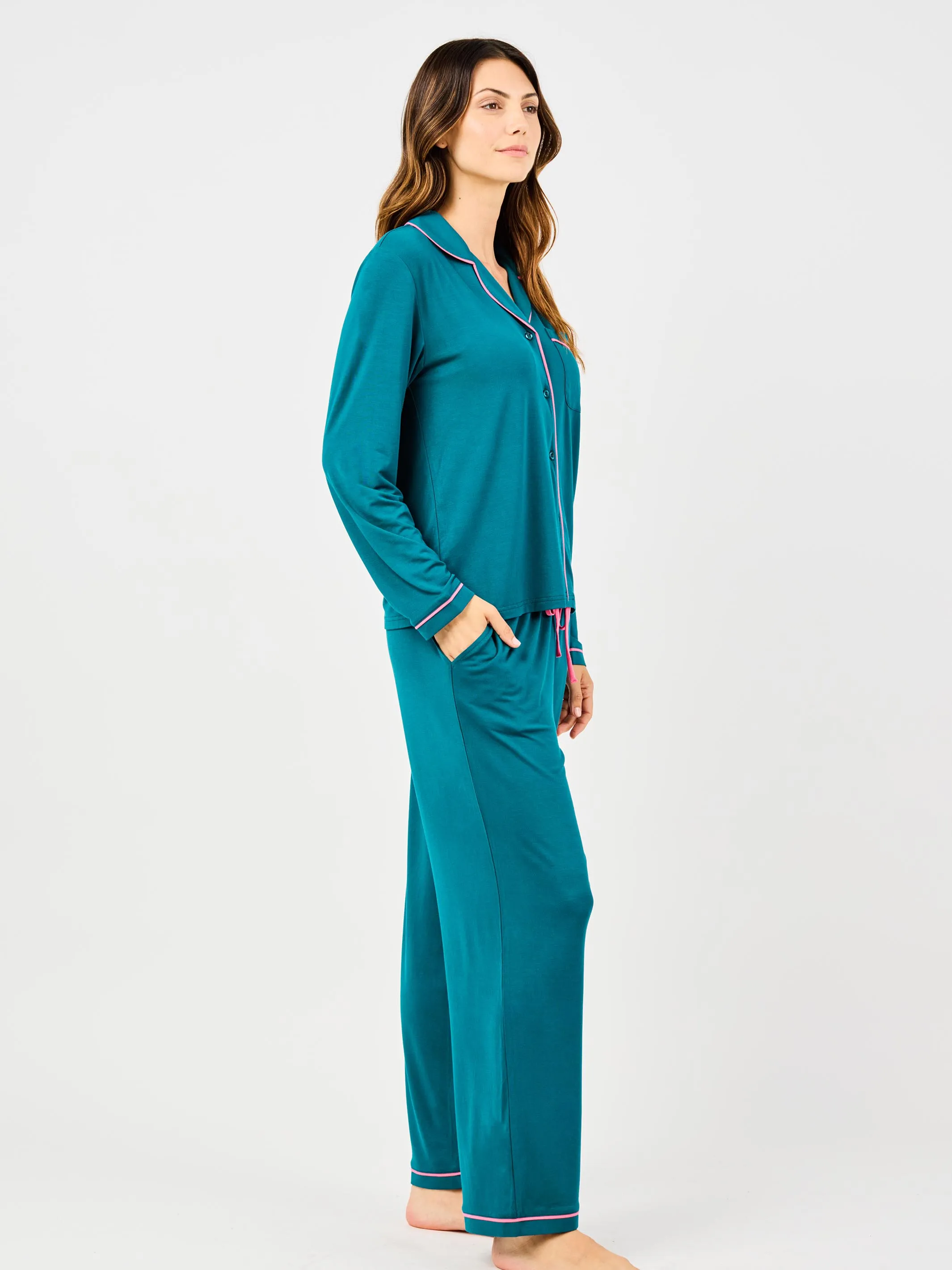 Women's Charlotte Pants | Teal sold by Mary Square product image thumbnail 3